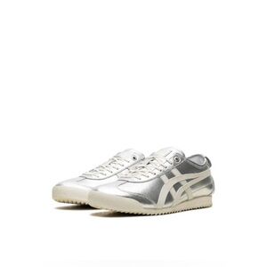 Onitsuka Tiger by Asics Silver and White Sneakers